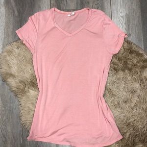 Pink v neck
